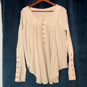 We The Free Ivory flowing top